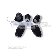 1 set: lock cylinder for door handle and ignition lock switch 8P0898375K