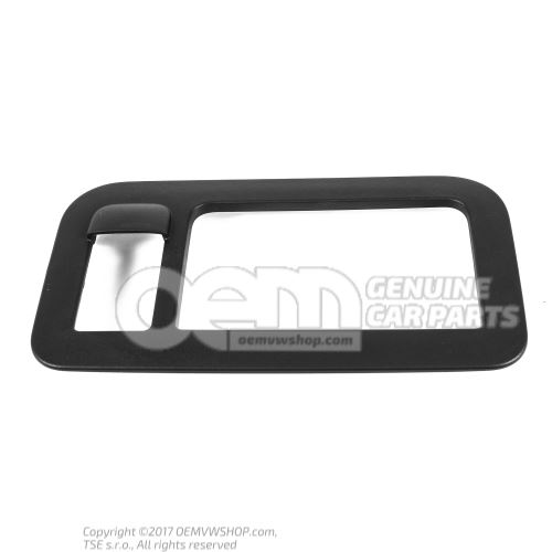 Trim plate for interior contr. satin black 7H0827699A 9B9