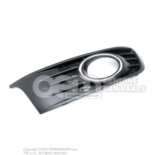Rejilla ventilacion negro satinado/brillo cromo Volkswagen Eos 1Q 1Q0854662C RYP