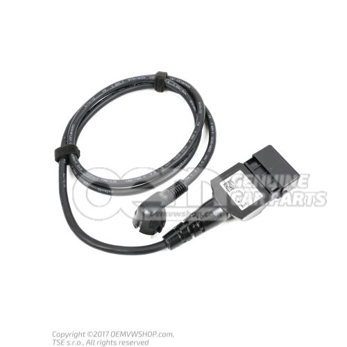 Charge cable for mains socket with angle connector 7PP971678