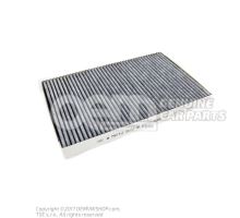 Filter insert with odour and harmful substance filtering 4B0819439A