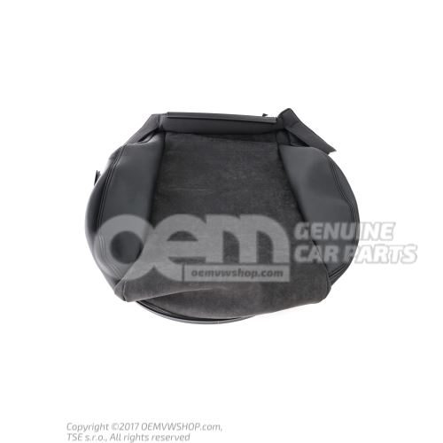 Seat cover (alcantara/leather) seat covering (fabric) soul (black) 8P0881405CKMMV