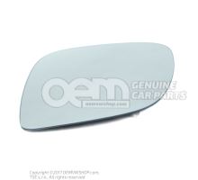 Mirror glass (convex) heated with carrier plate 7E1857521AQ