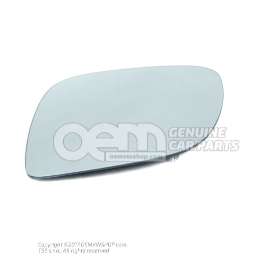 Mirror glass (convex) heated with carrier plate 7E1857521AQ