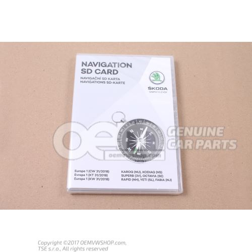 Sd memory card for navigation system edition 5L0051236AH