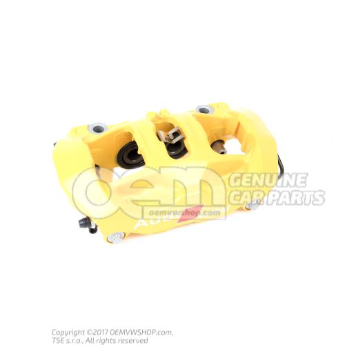 奥迪 e-tron GT 黄色卡钳，不带刹车片，用于陶瓷刹车，尺寸 365x28mm 左后 4J3615423C