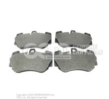1 set of brake pads for disk brake 8Y0698151B