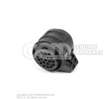 Round connector housing with contact locking mechanism, control unit for automatic, gearbox 1J0927320 1J0927320