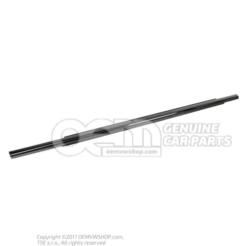 Window slot seal with trim strip black-glossy 8K0853763M T94