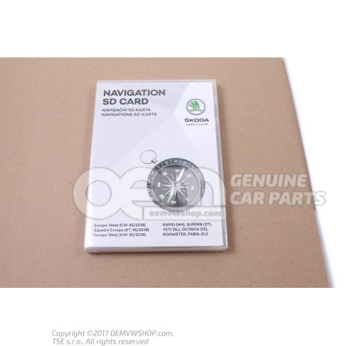 Sd memory card for navigation system edition 3T0051255AE