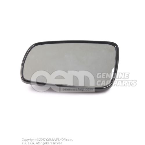 Mirror glass (flat) with carrier plate 4B0857535C