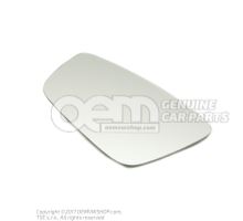 Mirror glass (flat) with plate 5C6857521J