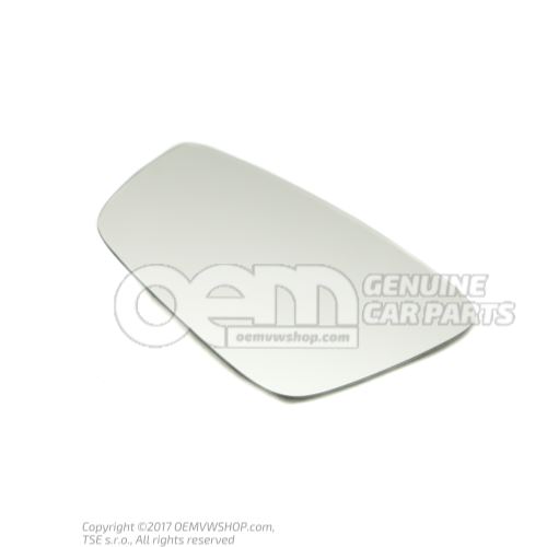 Mirror glass (flat) with plate 5C6857521J
