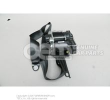 Three-point automatic seat belt with belt tensioner Black 4M0857705ABV04