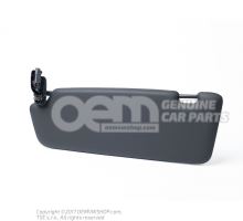 Sun visor with mirror and cover soul (black) 8U0857552H 7C0
