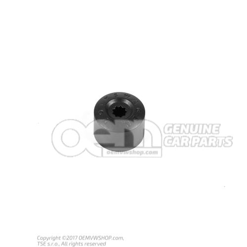 Caperuza para tornillos de rueda con sistema antirrobo capuchon p. tornillo rueda negro sa 3C0601173A 9B9