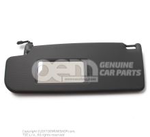 Sun visor with mirror and cover black 3B0857551AN3H8