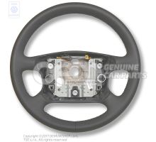 Steering wheel (leather) black/cosmic green 1J0419091APHCD
