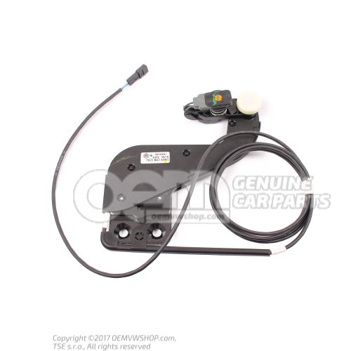Roller guide with transponder for electric sliding door 7E0843436C