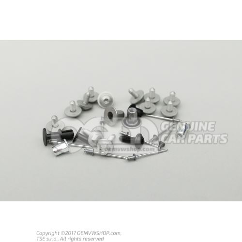 Attachment parts for one fender 8V0098625A