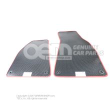 1 set foot mats soul/classic red (black) 8E2863691A VMS