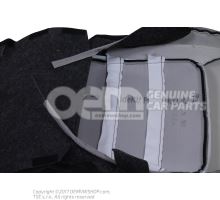 Seat cover (alcantara/leather) seat cover (fabric/leather) black spacer Skoda Octavia 1Z 1Z0885405GAASM