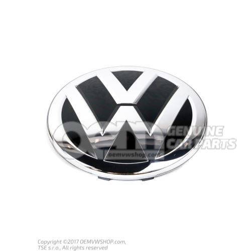 Simbolo VW brillo cromo/negro 5NA853601 JZA