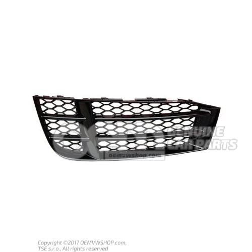 Air guide grille black-glossy 8T0807682F T94