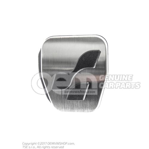 Capuchon p. pedal freno aluminio-cepillado 1K0721131A 4J4