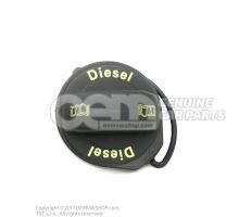 Cap with retaining strap for fuel tank 3AA201550P