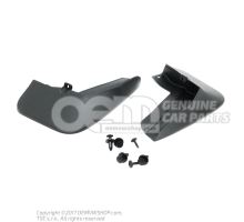1 set mud flaps (left and right) black (grained) 5NA075111