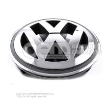 VW emblem bright chrome/anthracite 3C0853600A MQH