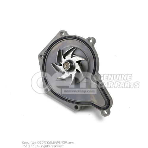 Coolant pump with glued in sealing ring 06E121018D