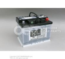 Battery with charge state indicator, filled and charged also 000915105DE