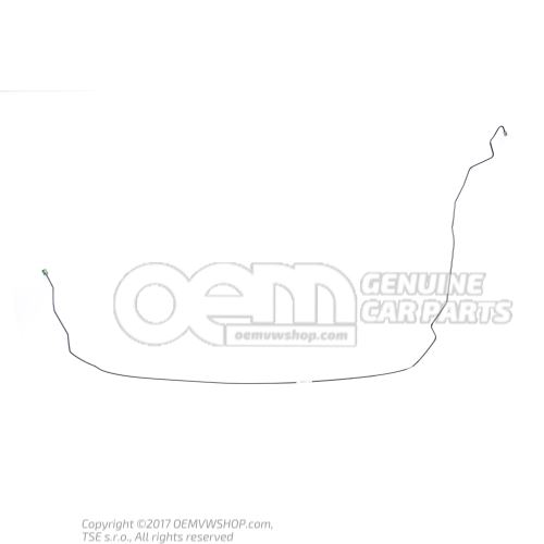 Tuyau frein du raccord au flexible de frein 8E0611741AA