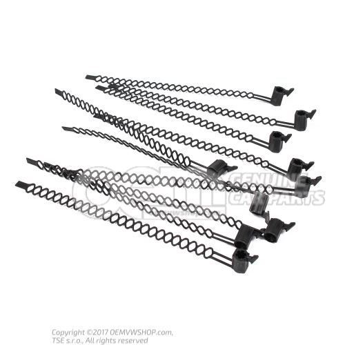 Cable tie with holderfor weld pin: N  90643701