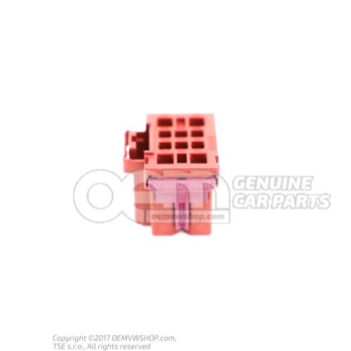 Flat contact housing with contact locking mechanism 4F0937733B