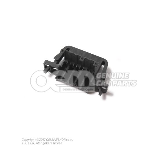 Flat contact housing for vehicles with power latch for rear lid 3B0972705