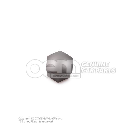 Capuchon de boulon de roue gris metallise 321601173A Z37
