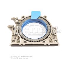 Sealing flange with sealing ring and trigger wheel 03L103171A