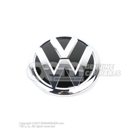 Znak VW čierny / svetlý chróm Volkswagen Amarok 2H