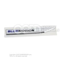 Plaquette (autocollante) blanc pur/chrome brillant/ bleu ultramarine/noir 5G0853688BDCWB