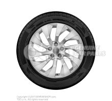 Wheel disc &#39;alum&#39; with winter tire alloy wheel grease cap diamond silver