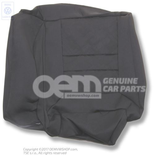 Backrest cover (fabric) for vehicles with warning triangle black 535885806G DAQ