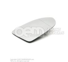 Mirror glass (aspherical- wide angle) with plate 5H0857522E