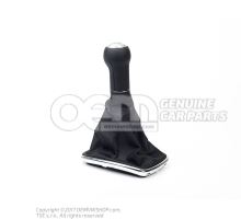 Gearstick knob (leather) black/black 1J0711113ETRAD