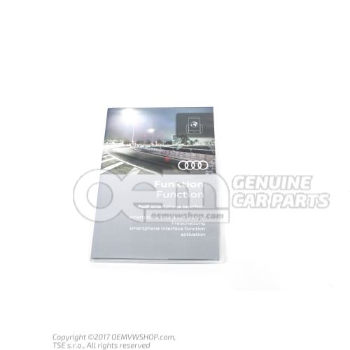 Document d'activation pour interface Audi smartphone 4M0051472