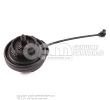 Cap with retaining strap for fuel tank 8K0201550L