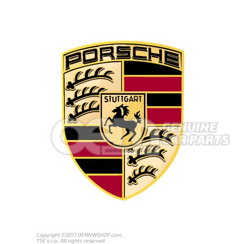 Backrest cover porsche crest headrest luxor beige