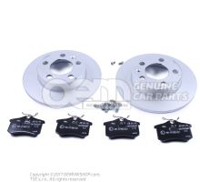 1 set brake discs with &#39;eco&#39; brake pads economy JZW698601AH